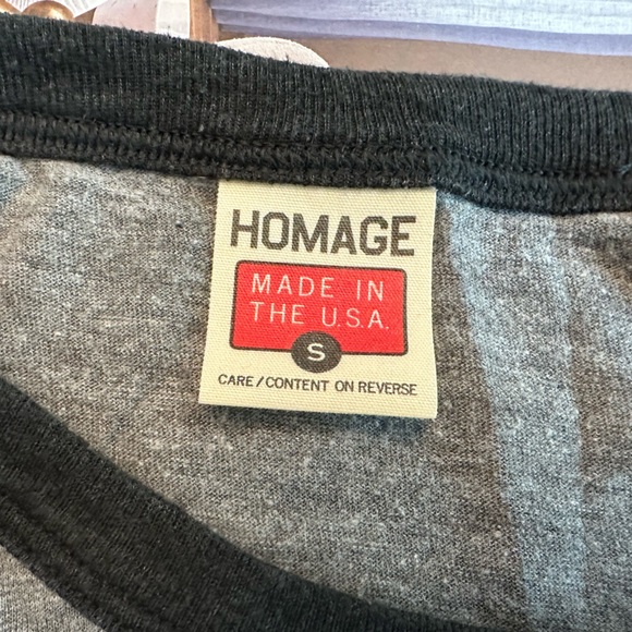 HOMAGE Color Block Baseball Tee - Picture 3 of 5